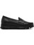 Kadın Siyah Dolgu Topuklu Deri Comfort Loafer 25AFD154118 1