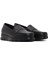 Kadın Siyah Dolgu Topuklu Deri Comfort Loafer 25AFD154118 3