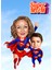 Supermom&superdad Kişiye Özel Çerçeveli Babaya Hediye,babalar Günü,anneler Günü ,anneye Hediye 2