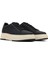 Erkek Siyah Bağcıklı Kalın Tabanlı Deri Sneaker 25WFD6124FT 3