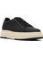 Erkek Siyah Bağcıklı Kalın Tabanlı Deri Sneaker 25WFD6124FT 6