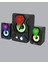 Rgb Işıklı USB Hoparlör Seti 9W Çıkış Gücü Derin Bas 3