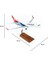 004 1/100 Ölçek, Thy London Logolu B737-800 Yolcu Uçağı, Sergilemeye Hazır Ahşap Standlı Model 5