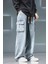 Reax Luiz Beli Lastikli ve Ipli Komando Baggy Fit Kot Kargo Pantolon 2