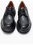 Erkek Yüksek Taban Bağcıklı Loafer Gerçek Deri Fr 54084 Siyah 5