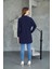 Tesettür Extra Uzun Tunik -Lacivert 4