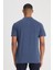 Regular Fit Normal Kesim Polo Yaka İndigo Tişört 11