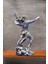 Zeus Heykel Biblo Mitolojik Tasarım - Ev Ofis Dekoratif Hediyelik Aksesuar (25 Cm) Gümüş 3