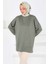 Yıldız Taş Detaylı Oysho Tunik Haki - 27673 2