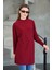 Tesettür Extra Uzun Tunik -Bordo 3