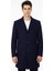 Slim Fit Sivri Yaka Erkek Koyun Yünlü Kaban 1