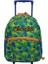 Çekçekli Anaokulu Çantası Yeşil Dinozor Desenli 1