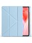 Lenovo Tab TB-311FU ile Uyumlu Kapak Tri Folding Üçgen Kalem Bölmeli Standlı Kılıfı 5