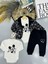 “erkek Bebek 3’lü Takım Mickey Mouse Desenli Sweatshirt Body ve Eşofman Altı 0-12 Ay” 1