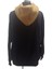 Kahve Peluş Kapüşonlu Siyah Şardonlu Termal Sweatshirt 4