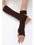 Acı Kahve Triko Örgü El Isıtıcı Kolluk Parmaksız Eldiven 6