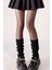 Siyah %100 Akrilik Üst Kalite Triko Örgü Çorap Tozluk 6