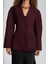 Briella Belden Oturtmalı Bordo Blazer 7