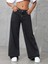 Kadın Baggy Fit Denim Jean Yıkamalı Pantolon 1