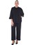 Kadın Büyük Beden Siyah Alt Üst İkili Uzun Kollu Takım 10