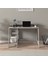Country Ergonomik Çalışma Masası, Modern Bilgisayar Masası - Gri 7