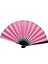 Plastik Kumaş Yelpaze 12 Li Pembe 1