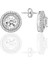 Gümüş Rodyumlu Zirkon Taşlı Pırlanta Montürlü Yuvarlak Üçlü Set SGTL12084RODAJ 4