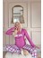Lila Stay Cool Desenli Termal Kadın Pijama Takımı 2