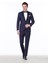 Saks Düz Slim Fit Kruvaze Yaka Dokuma Smokin Takım Elbise 2