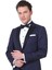 Saks Düz Slim Fit Kruvaze Yaka Dokuma Smokin Takım Elbise 5