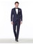 Saks Düz Slim Fit Kruvaze Yaka Dokuma Smokin Takım Elbise 7