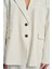 Bruno Çizgili Ekru Blazer 8