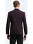Bordo Slim Fit Şal Yaka Dokuma Smokin Takım Elbise 7