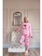 Pembe Sweet Dream Desenli Termal Kadın Pijama Takımı 5
