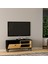 T004 Minimal Tv Sehpası Ahşap Siyah/safir Meşe 7