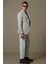 Afel Spor Erkek Blazer Ceket Slim Fit Bej 16