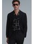 Mex Spor Erkek Blazer Ceket Slim Fit Siyah 16