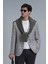 Dany Spor Erkek Blazer Ceket Slim Fit Gri 16