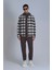Fresher Erkek Basic Gömlek Slim Fit Kahverengi 13
