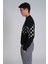 Rose Erkek Sweatshirt Siyah 16
