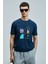 Funky Modern Grafik T- Shirt Siyah 14