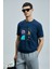 Funky Modern Grafik T- Shirt Siyah 15