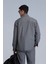 Hard Erkek Basic Gömlek Slim Fit Gri 17