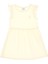 Kız Çocuk Limon Fırfır Kollu Bisiklet Yaka Pamuk Örme Elbise 3