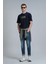 Joy Smart Jean Erkek Pantolon Slim Fit Mavi 14