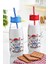 Hayvan Figürlü Pipetli Su ve Süt Şişesi Cam 500 ml 1