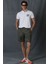 Peler Spor Erkek Chino Şort Slim Fit Lacivert 12