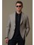Gabrıel Spor Erkek Blazer Ceket Slim Fit Kahverengi 12