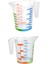 Ölçü Kabı Dereceli Renkli 1000 ml + 300 ml Set 4