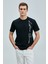 Justın Modern Grafik T- Shirt Siyah 12